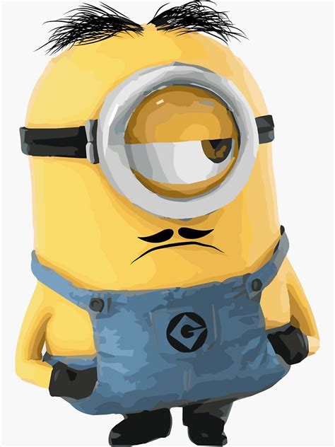 "Angry Minion" Sticker for Sale by ALSHAWARBY88 | Redbubble