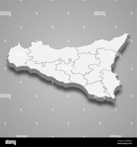 Mappa Della Sicilia Immagini E Fotografie Stock Ad Alta Risoluzione Alamy