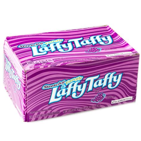 Grape Laffy Taffy Bars 24ct Box • Laffy Taffy Candy • Taffy Candy