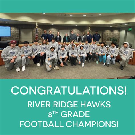 Council Recognizes River Ridge Hawks 8th Grade Football Team - City of ...