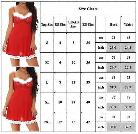 Womens Christmas Lingerie Red Santa Mini Dress Babydoll Chemise Set Nightwear Fruugo Uk