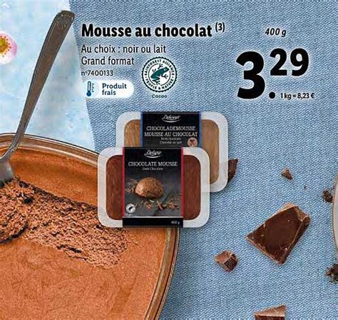 Promo Mousse Au Chocolat Chez Lidl ICatalogue Fr