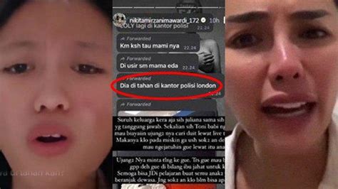 Lolly Ditahan Polisi Di London Bikin Nikita Mirzani Marah Mami Eda