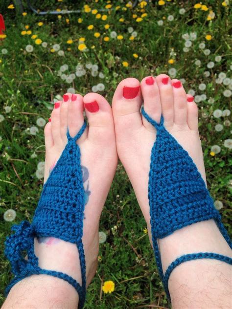 Free Crochet Barefoot Sandals Pattern Updated