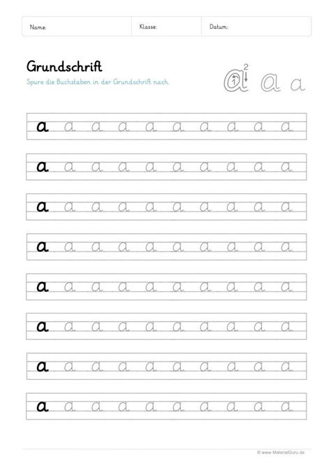 Buchstabe A Materialguru Letter Worksheets Lettering Infant