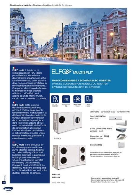 Climatizzatore senza unità esterna ELFO MULTISPLIT TEKNO POINT ITALIA