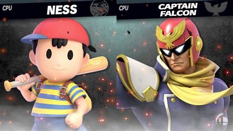 Ness Vs Captain Falcon Super Smash Bros Ultimate CPU Legends