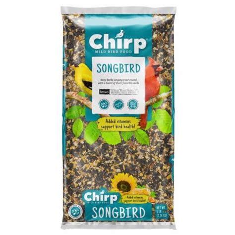 Chirp 9087761 5 Lbs Songbird Wild Bird Black Oil Sunflower Wild Bird