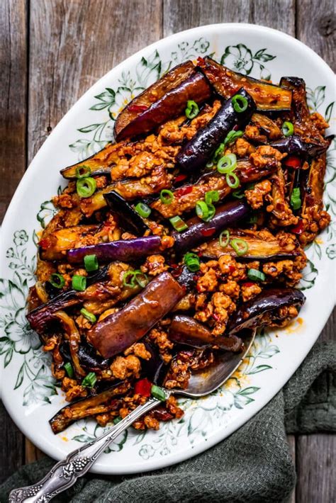 Easy Chinese Eggplant With Minced Pork Cooking Therapy