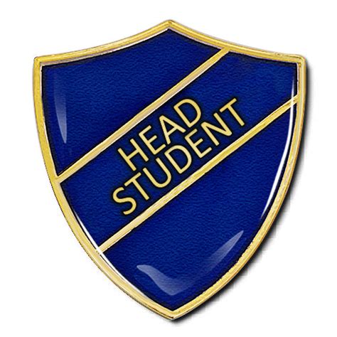 Head Student Shield Badge By School Badges Uk