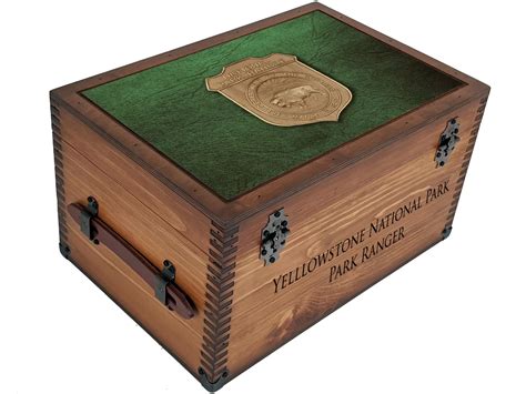 Custom Park Ranger Keepsake Box - Relic Wood