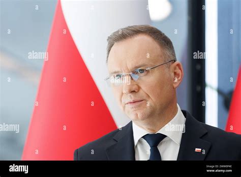 Kranj Slovenia Th Mar Polish President Andrzej Duda Speaks