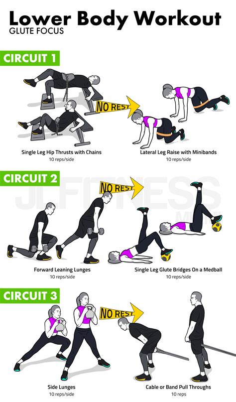 Lower Body Workout Glute Focus JLFITNESSMIAMI Easy To Follow Visual