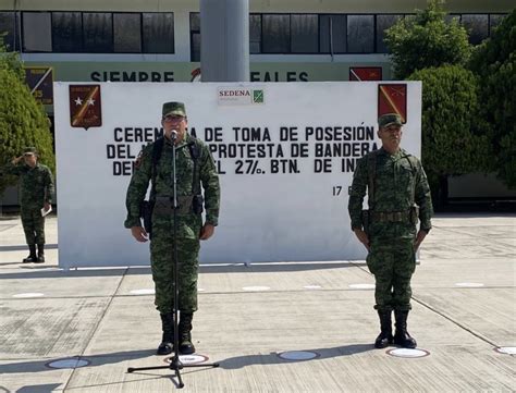 Cambian al comandante del 27 Batallón de Infantería de Iguala el que