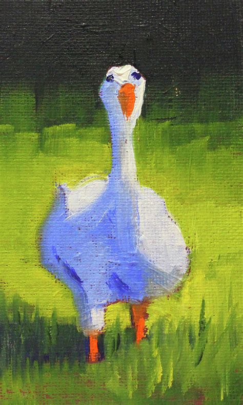 Sunshine Goose Painting By Nancy Merkle Fine Art America