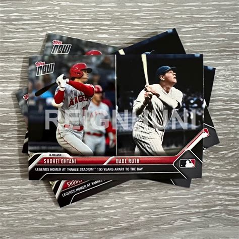 大谷翔平 Babe Ruth 2023 MLB Topps now Card 143 球員卡 蝦皮購物