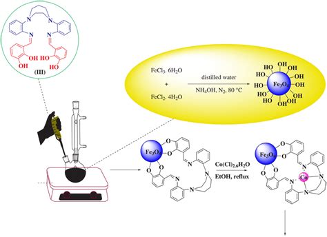 Synthesis Of Fe3o4coiimacrocyclic Schiff Base Ligand Download