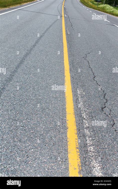 Yellow Center Line Road Markings Are To Be Replaced With White Painting