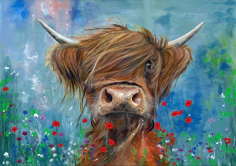 Eobromd Highland Cattle Diamond Art D Diamond Painting Kits For