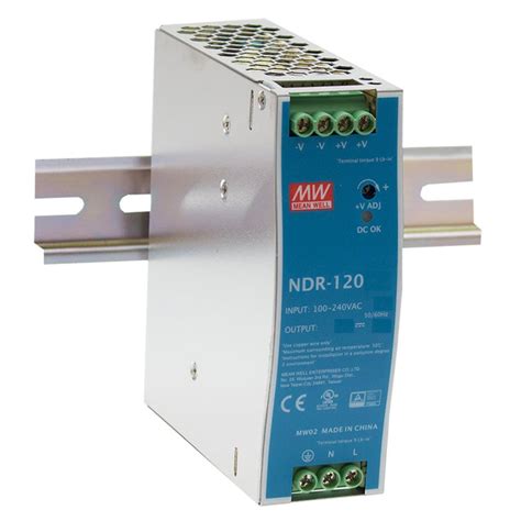 Mean Well NDR 120W DIN Rail Power Supply Xpress Electrical