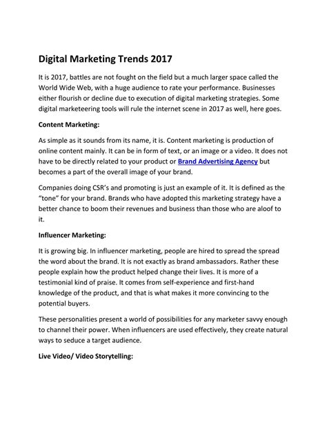 PPT - Digital Marketing Trends 2017 PowerPoint Presentation, free