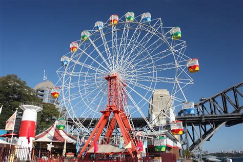 Sydney City And Suburbs Milsons Point Luna Park Ferris Wheel