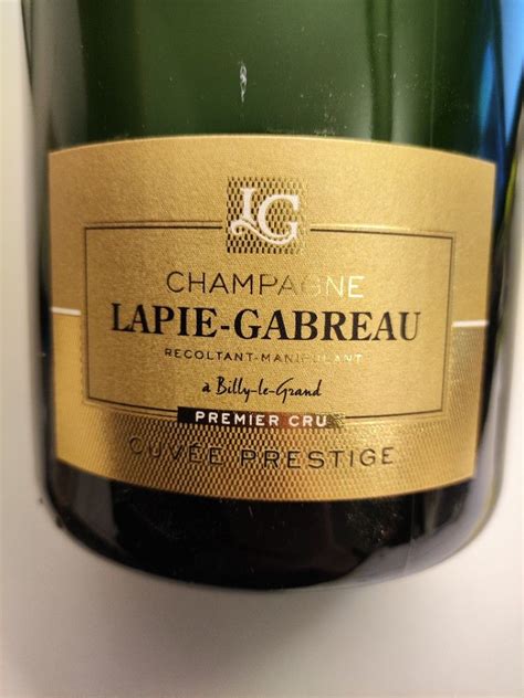 Nv Lapie Gabreau Champagne Premier Cru Cuv E Prestige France