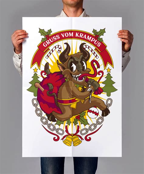 Merry Christmas Krampus Designs Bundle Buy T Shirt Designs