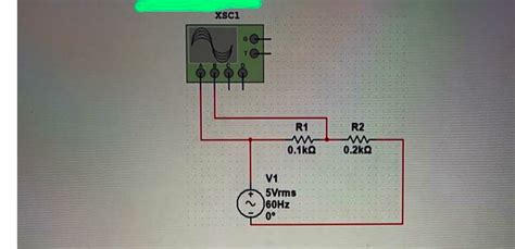 Solved Build The Circuit Below In Multisim Fill In The Table Below