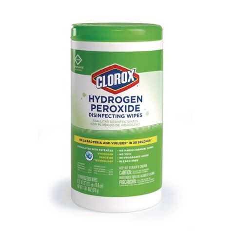 Clorox Hydrogen Peroxide Disinfectant Wipes Case Of In With