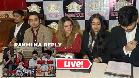 LIVE Rakhi Sawant With Lawyers Ne Diya Karara Jawab Adil Sherlyn