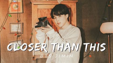 Bts Jimin Announces New Single ‘closer Than This Youtube