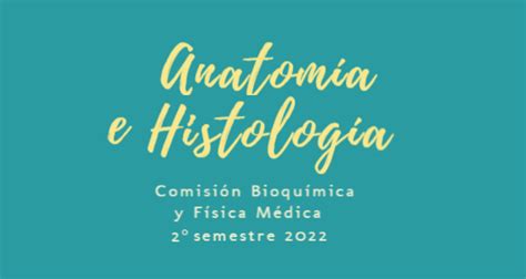 Resumen de Anatomía e Histología Comisión Bioquímica y Física Médica