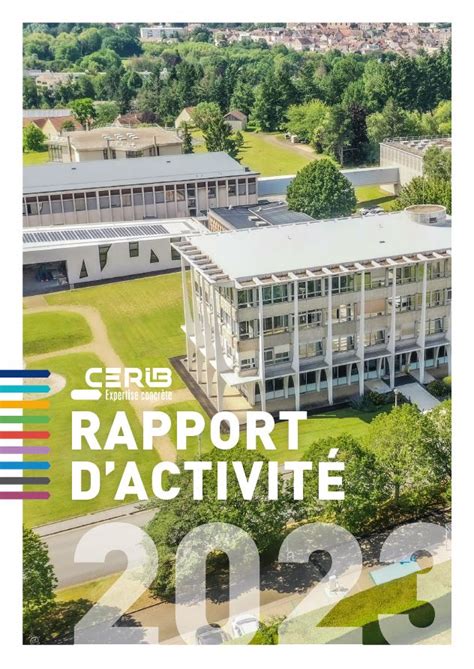 Le Rapport D Activit Est Paru Cerib