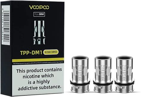 Voopoo Tpp Replacement Dm Ohm Mesh Coils Pack Of Works With