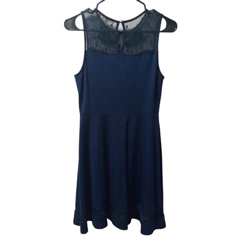 Monteau Dresses Monteau Navy Blue Semi Formal Dress Size Medium