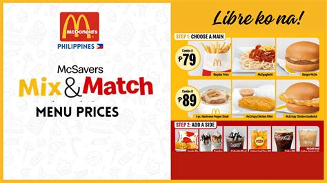 McDonald's Mix And Match Menu (January, 2025) 