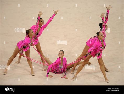 Russia compete in the Rhythmic Gymnastics Group All Round final at ...