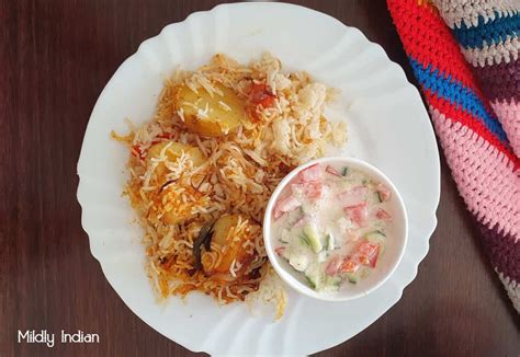 Dum aloo biryani | Potato rice – Mildly Indian