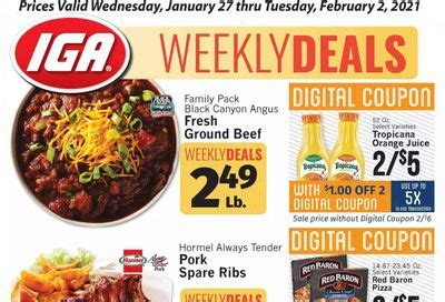 IGA Flyers & Weekly Ads February 2021