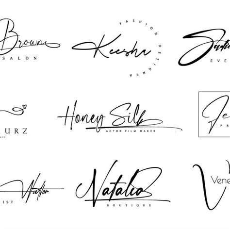 I will design a handwritten, cursive, scripted, signature logo | Logo ...