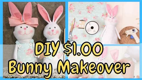 Diy Dollar Tree Easter Bunny Makeover Tutorial How To Makeover