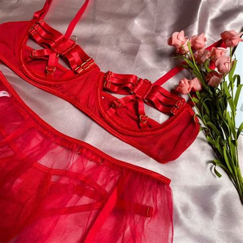 Luxurious Bandage Hollow Out Lingerie Set For Sissy Training