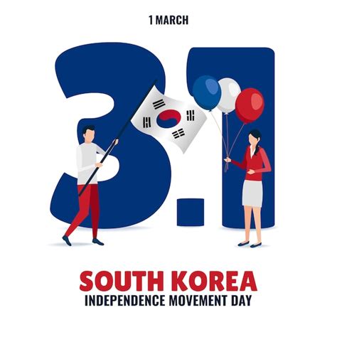 Premium Vector March 1st Movement In South Korea Illustration