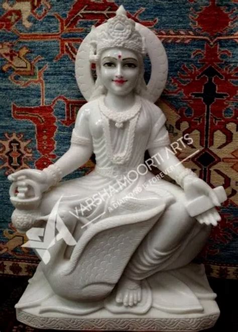 Muilticolour Durga Marble Gayatri Mata Statue For Temple At Rs