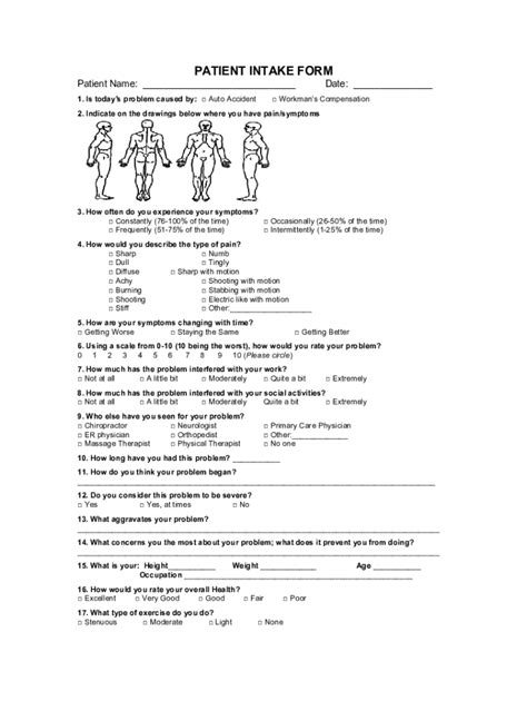 Pa Shields Chiropractic Clinic New Patient Forms Fill Online