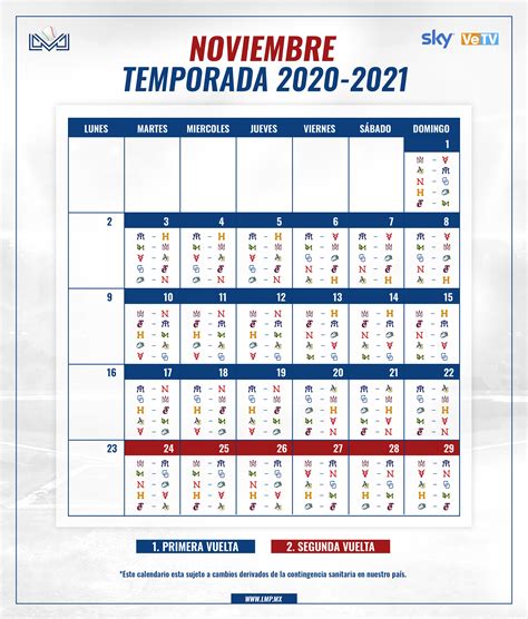 Lmp Calendario De La Temporada 2020 21 Séptima Entrada