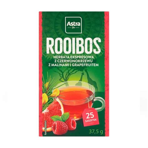 Astra Rooibos Herbata Ekspresowa Z Czerwonokrzewu Z Malin I