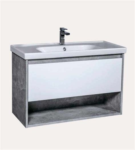 Тумба с раковиной AquaRodos EDDA 80см (BETON)