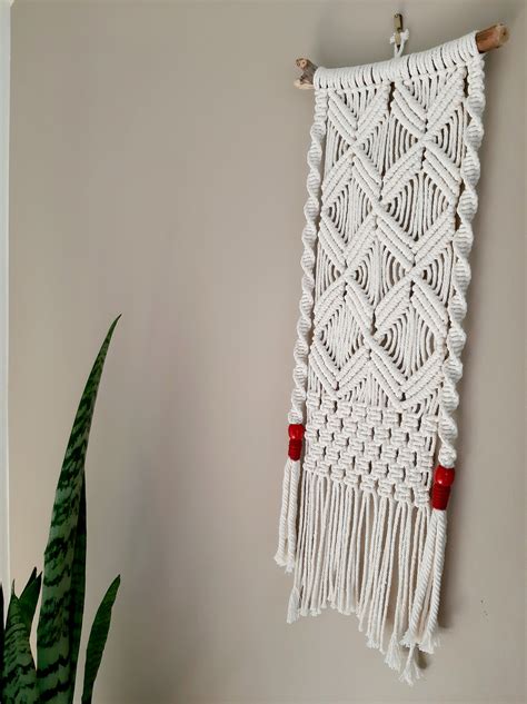 Macrame colgante de pared macramé pared colgante boho Etsy